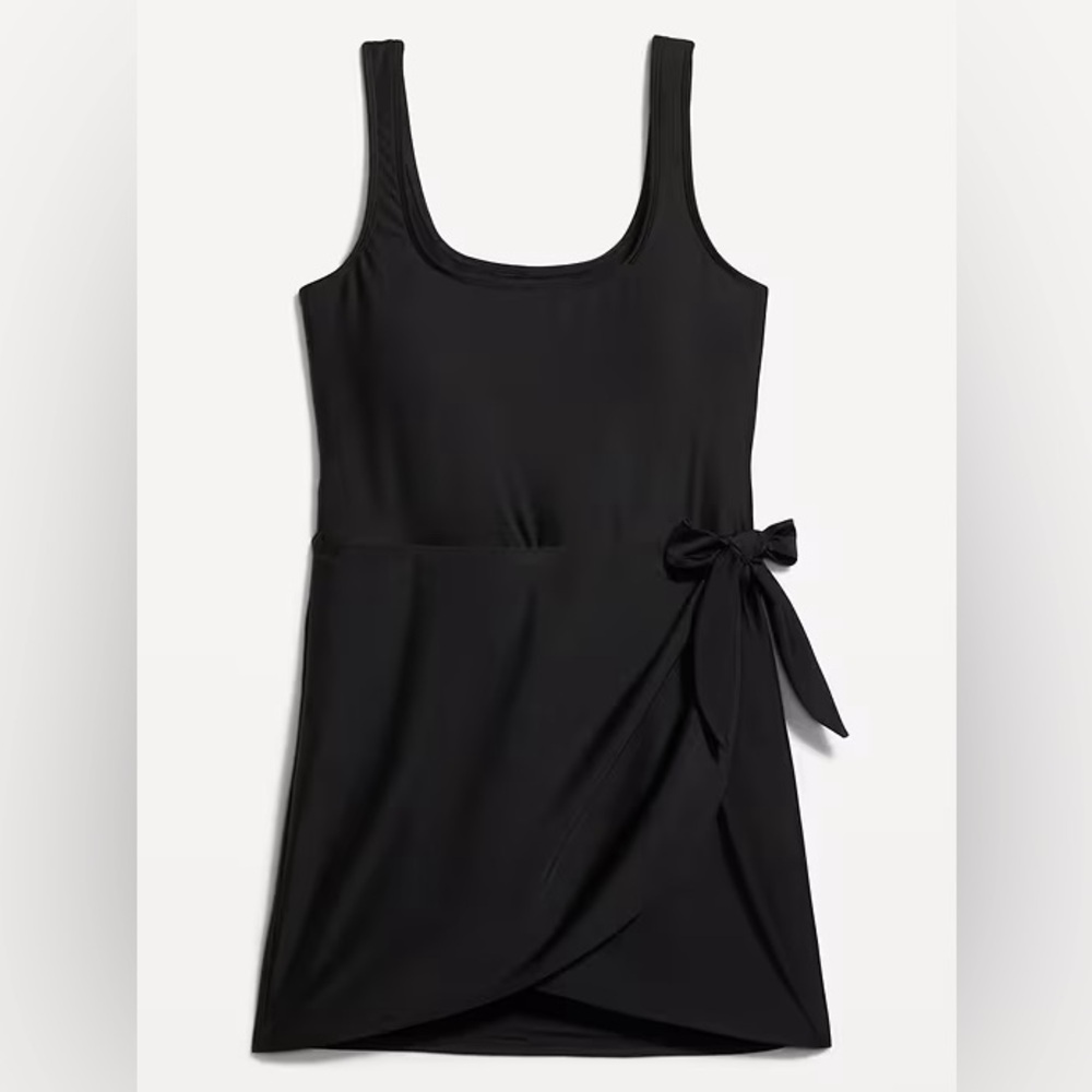 Old Navy Matte Side-Tie Swim Dress